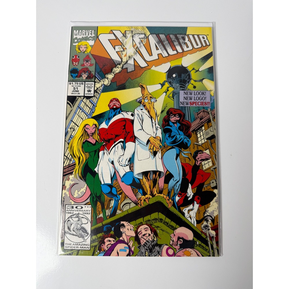 Excalibur 51 Marvel Comics 1992 Alan Davis Cover Captain Britain Nightcrawler